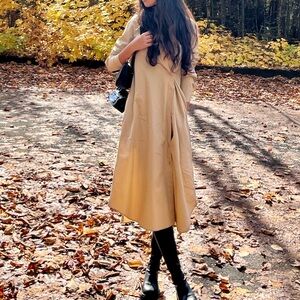 COS Beige Long Sleeve Dress